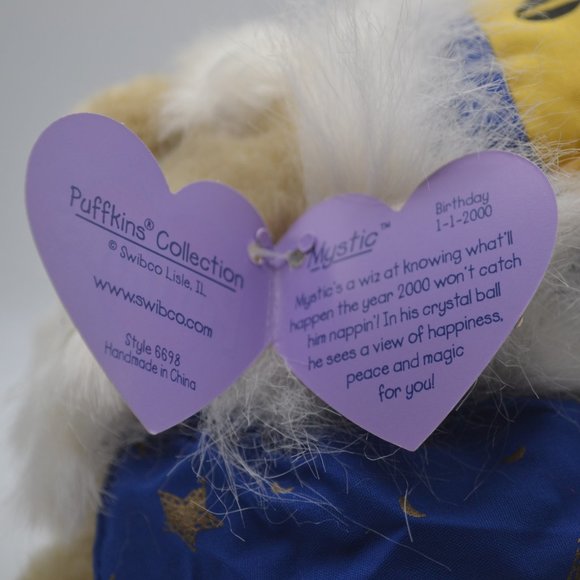 Y2K Mystic the Wizard 2000 Puffkins by Swibco Style 6698 Bean Bag Plush - Picture 7 of 8